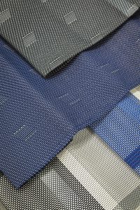 De textilenen tijken voor de basic stoelen zijn er in verschillende kleuren en patronen