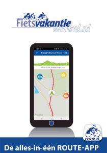 Fietsroutes met app