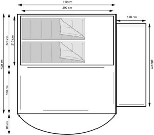 Oak Creek 400 Air plattegrond
