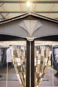 De Doréma Garda heeft ventilatie in de punt van de voorwand